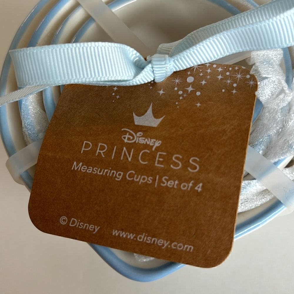 NWT Rae Dunn Disney Princess Cinderella Blue Birds Measuring Cups Set of 4 - Picture 7 of 12